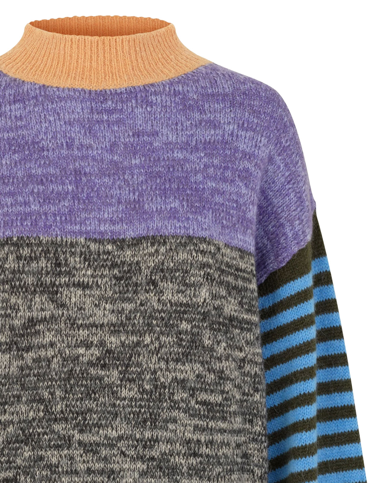 Adonis Heavy Knit Sweater Checks Stl XS