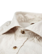 Casual Slimline Shirt With Pockets Light Beige Stl M
